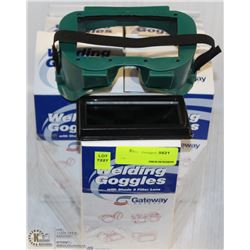 5 NEW PAIRS OF GATEWAY SAFETY WELDING GOGGLES