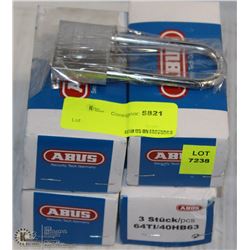 4 BOXES(12) OF ABUS TITALIUM EXTENDED PADLOCKS