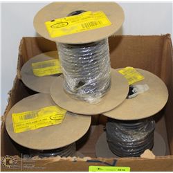 4 SPOOLS OF NEW O-RING RUBBER CORD-7MM