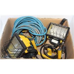2 WORKLIGHTS WITH A 20 FOOT EXTENSION CORD
