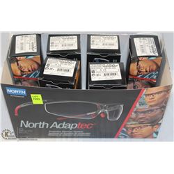 6 NEW PAIRS OF NORTH ADAPTEC SAFETY EYEWEAR
