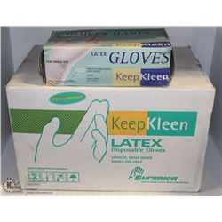 CASE OF KEEP-KLEEN POWDERED LATEX EXAM. GLOVES