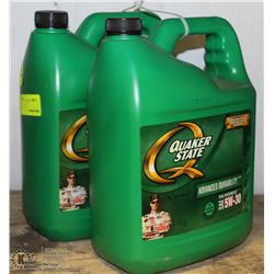 2 JUGS OF QUAKER STATE 5W-30 MOTOR OIL-ON CHOICE-