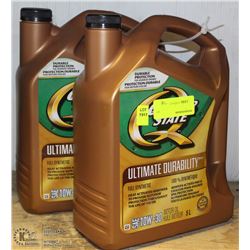 2 JUGS OF QUAKER STATE SYNTHETIC MOTOR OIL 10W-30