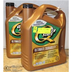 2 JUGS OF QUAKER STATE SYNTHETIC MOTOR OIL 10W-30