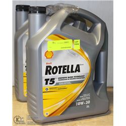 2 JUGS OF SHELL SYNTHETIC MOTOR OIL BLEND 0W-30