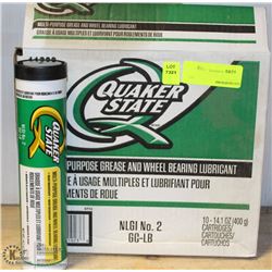 CASE OF QUAKER STATE MULTI-PURPOSE GREASE + WHEEL