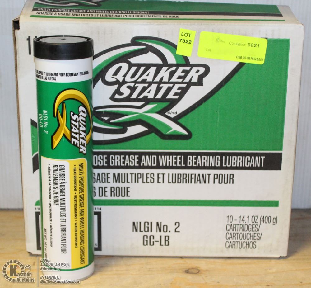 CASE OF QUAKER STATE MULTIPURPOSE GREASE + WHEEL