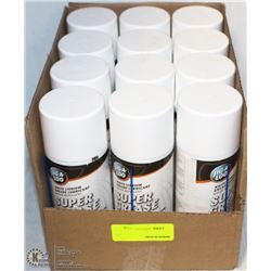 12 CANS OF JIG-A-LOO WHITE-LITH. GREASE LUBRICANT