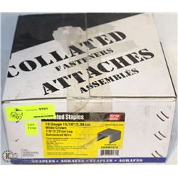 CASE OF GRIP-RITE 16-GAUGE 7/8" COLLATED STAPLES