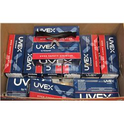 LOT OF 19 UVEX SAFETY EYEWEAR