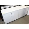 Image 1 : WHITE 3 DRAWER, 2 DOOR LOCKING OFFICE CABINET