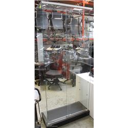 LARGE GLASS DISPLAY CABINET 82X34X12