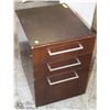 Image 1 : BROWN 3 DRAWER CABINET 22X18X28
