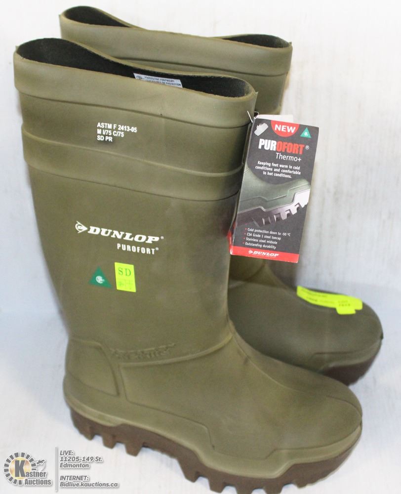 Dunlop Sz Us 6 Steel Toe Rubber Boots