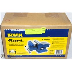 IRWIN RECORD 4" HEAVY DUTY WORKSHOP VISE