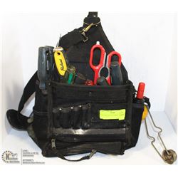 TOOL POUCH WITH TOOLS.