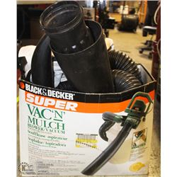 BLACK & DECKER SUPER VAC'N'MULCH LEAF BLOWER