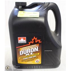 4L BOTTLE OF DURON XL 0W-30 SYNTHETIC OIL