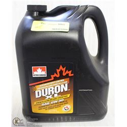 4L BOTTLE OF DURON XL 0W-30 SYNTHETIC OIL
