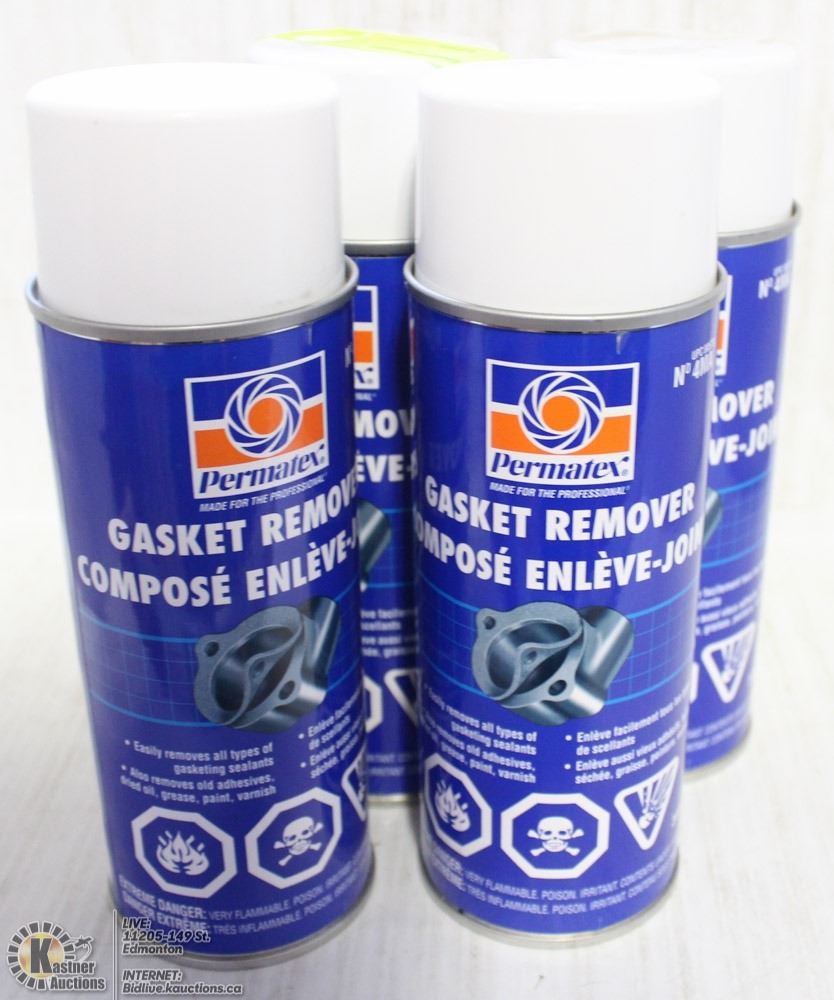 4 BOTTLES OF PERMATEX GASKET REMOVER