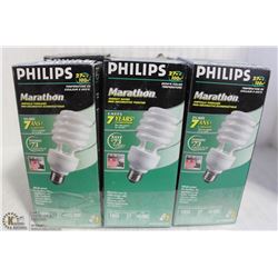 LOT OF 6 PHILIPS MARATHON MINI DECOR TWIST