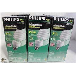 LOT OF 6 PHILIPS MARATHON MINI DECOR TWIST