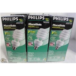 LOT OF 6 PHILIPS MARATHON MINI DECOR TWIST