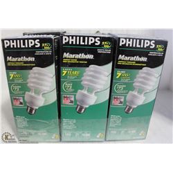 LOT OF 6 PHILIPS MARATHON MINI DECOR TWIST