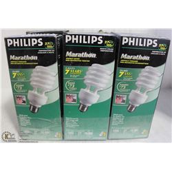 LOT OF 6 PHILIPS MARATHON MINI DECOR TWIST