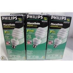 LOT OF 6 PHILIPS MARATHON MINI DECOR TWIST