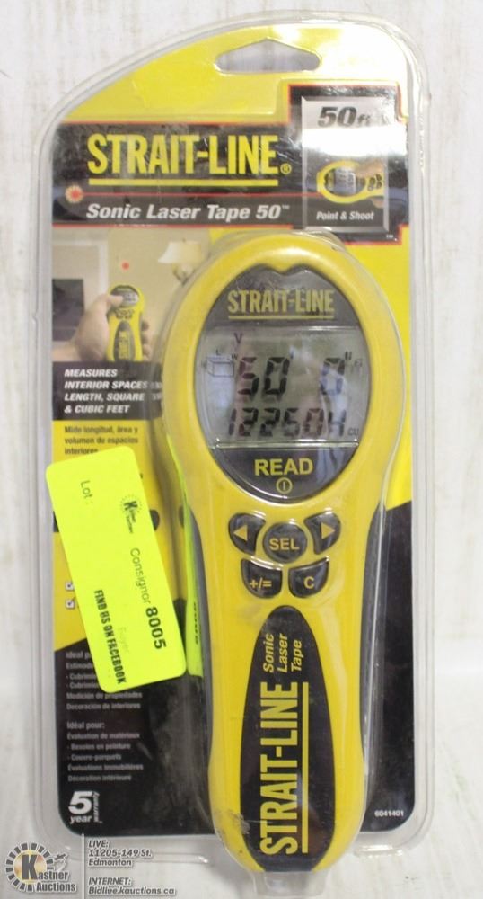 50FT RANGE STRAIT LINE SONIC LASER TAPE