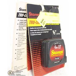 THREE STARRETT 12' TAPE MEASURES