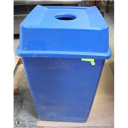 BEVERAGE CONTAINER RECYCLE BINS WITH LIDS