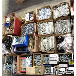 PALLET WITH NUTS / BOLTS / WASHERS / CODDER PINS