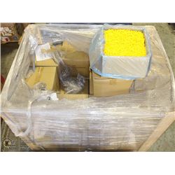 PALLET OF 390,000 YELLOW PLASTIC PLUS
