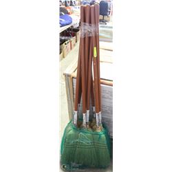 LOT OF 12 NEW BROOMS
