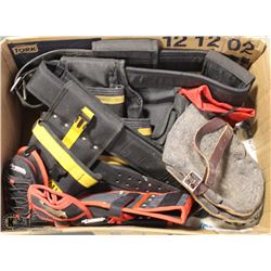 LARGE BOX W/NEW DEWALT TOOLBELT,
