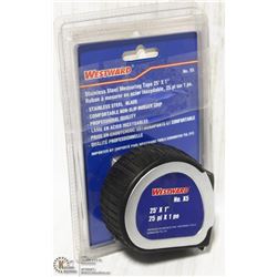 PAIR OF WESTWARD 25' MEASURING TAPES ON CHOICE