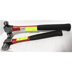 PAIR OF RED WESTWARD BALLPINE HAMMERS