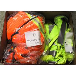 BOX OF HI-VIS SAFTY VESTS
