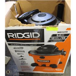 RIDGID 12 GALLON WET/DRY VAC