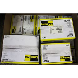 LARGE BOX OF NEW 13/20/40 WATT LIGHTBULBS