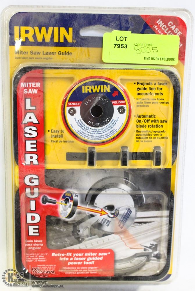 IRWIN MITER SAW LASER GUIDE. TOOLS