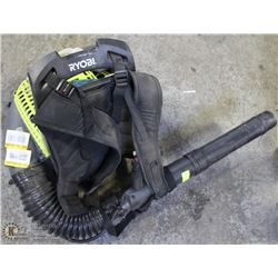 RYOBI 2 CYCLE GAS BACKPACK BLOWER 185 MPH