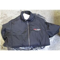 BOX OF NEW JACKETS VARIOUS SIZES ALL EMBROIDERED
