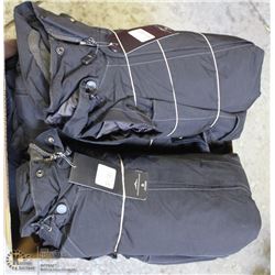 BOX OF NEW JACKETS VARIOUS SIZES ALL EMBROIDERED