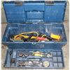 Image 1 : TOOLBOX WITH ASSORTED TOOLS INCL, BOOSTER CABLES