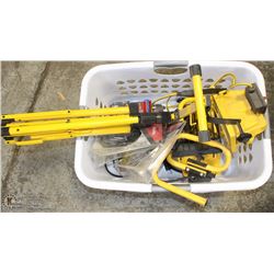 TOTE WITH WORKLIGHTS & NEW MAKITA DUST COLLECTORS