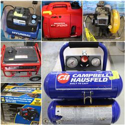 FEATURED ITEMS: GENERATORS/ COMPRESSORS/ ENGINES!